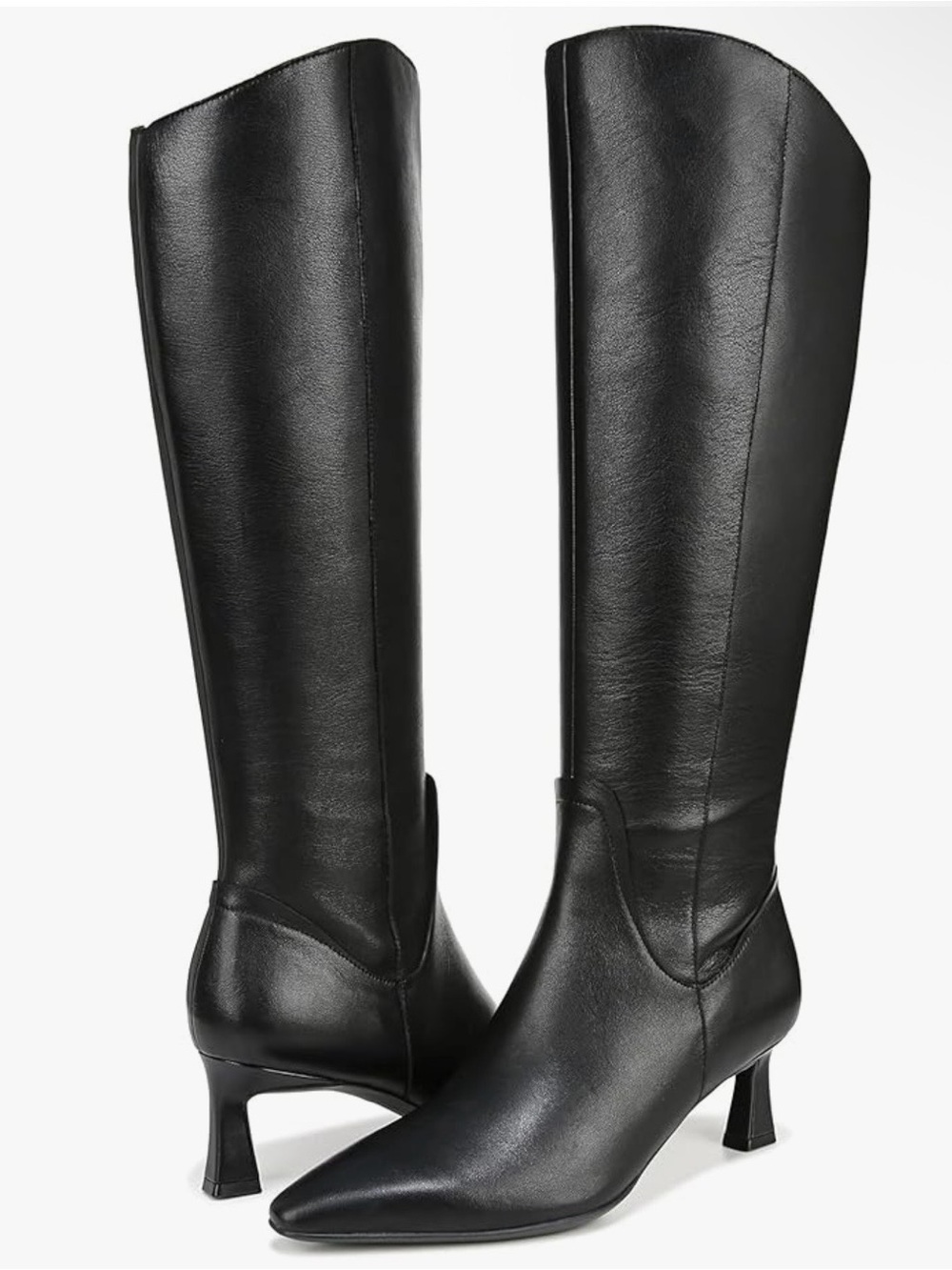 6M Naturalizer Deesha Women's Black Leather Knee High Boots New
